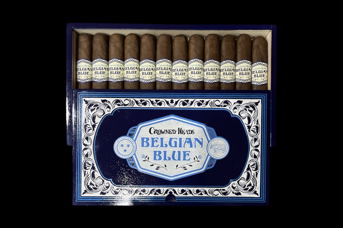 Box of Crowned Heads Belgian Blue LE 2026 cigars
