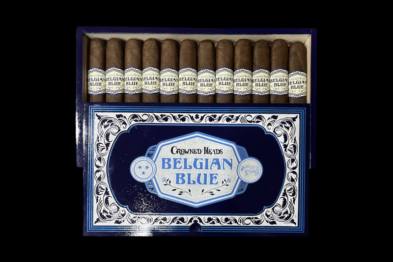 Box of Crowned Heads Belgian Blue LE 2026 cigars