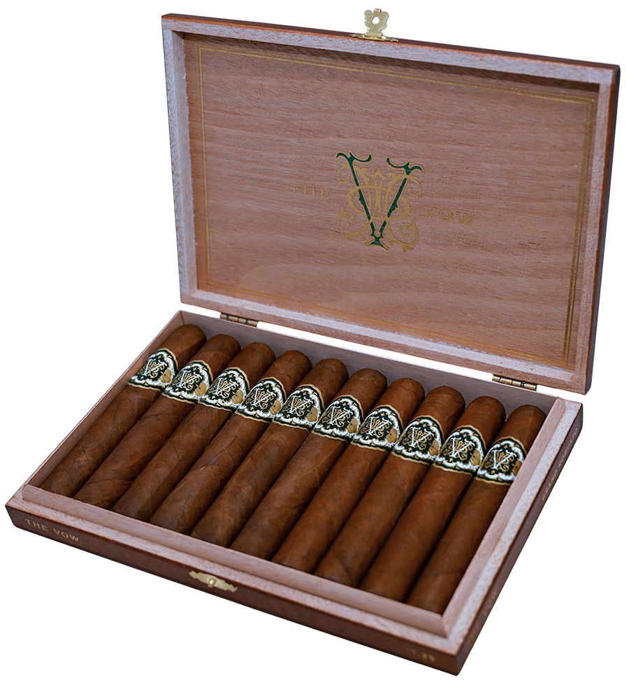 open box of avowed 11.25 cigar. box of 10