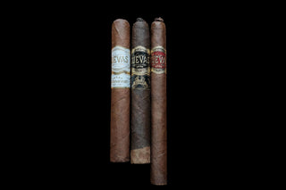 Three Cigars on a Black background 