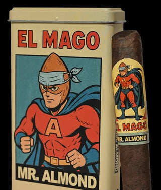 Tin of Cigars on a Black Background